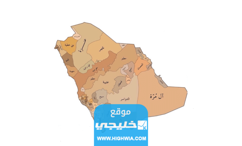 قائمة اكبر قبائل السعودية بالترتيب