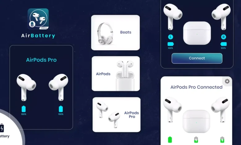 تنزيل برنامج AirPods battery Pro APK مهكر للاندرويد وللايفون اخر اصدار 2023