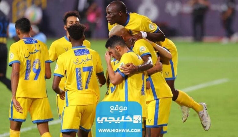 تشكيلة فريق النصر امام الخليج في دوري روشن السعودي 2023