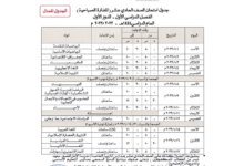 جدول الاختبارات النهائية سلطنة عمان 2023 الفصل الدراسي الثاني