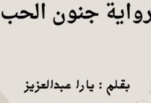 رواية جنون الحب الفصل الحادي عشر 11 بقلم يارا عبدالعزيز