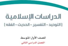 حل كتاب الدراسات الاسلامية اول متوسط ف2