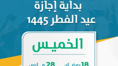 كم يوم إجازة عيد الفطر 2024 في السعودية للقطاع الخاص والعام 1445؟