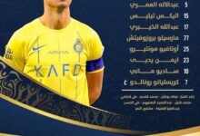 تشكيلة مباراة النصر ضد الوداد اليوم في الدوري السعودي 2024