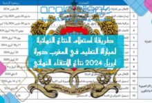 طريقة استعلام النتائج النهائية لمباراة التعليم في المغرب دورة ابريل 2024 نتائج الانتقاء النهائي