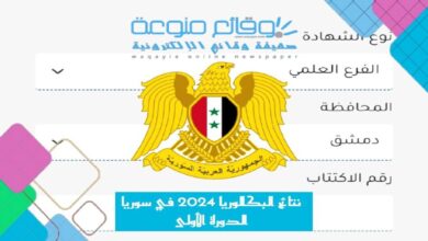 نتائج البكالوريا 2024 في سوريا