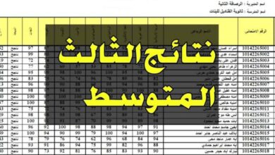 استخرجها فورًا.. رابط نتائج الثالث متوسط 2024 الدور الأول بصيغه pdf عبر الموقع الرسمى لوزاره التربية والتعليم العراق