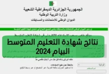 استعلم من هُنا.. رابط نتائج شهادة التعليم المتوسط 2024 عبر موقع الديوان الوطني للمسابقات والامتحانات