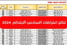 العراق تصدر اعتراضات السادس الابتدائي: رابط الاستعلام عن نتائج اعتراضات السادس الابتدائي 2024 العراق