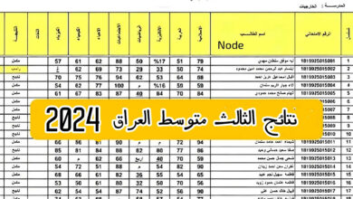 النتائج كاملة pdf ✅✅ .. نتائج الثالث متوسط 2024 ميسان الدور الأول من خلال موقع نتائجنا وناجح Results.mlazemna.com