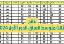 رابط نتائج الثالث المتوسط الرصافة 2 بالرقم الامتحاني موقع نتائجنا الرسمي 2024 الدور الأول