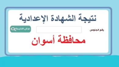 لينك البوابة الالكترونية لمحافظة اسوان 2024 وخطوات الحصول على نتيجة الشهادة الإعدادية الكترونيا