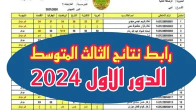 “نتائج الاعتراضات” رابط معتمد نتائج اعتراضات السادس الابتدائي 2024 العراق من خلال موقع نتائجنا results.mlazemna.com/ptr24