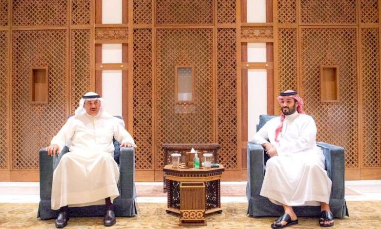 ولي العهد يعقد جلسة مباحثات مع ولي العهد السعودي في جدة