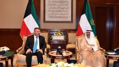 الأمير يستقبل اليوسف ووزير الداخلية العراقي