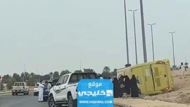 انقلاب حافلة نقل طالبات في القصيم السبب والضحايا