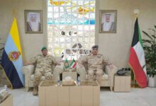 رئيس الأركان يستقبل رئيس الاستخبارات والأمن بالقيادة العسكرية الخليجية الموحدة