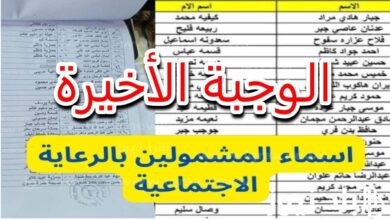 رابط الاستعلام عن أسماء المشمولين بالرعاية الإجتماعية الوجبة الأخيرة 2024 عبر منصة مظلتي عموم المحافظات