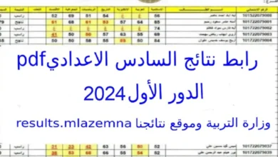 لينك استخراج نتائج السادس الاعدادي الدور الاول 2024 موقع نتائجنا results.mlazemna.com برقم الامتحاني