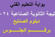 “نتيجتك هُـناا” لينك نتيجة دبلوم صنايع 2024 موعد نتيجة دبلوم الصنايع برقم الجلوس .. نتيجة الثانوية الصناعية برقم الجلوس