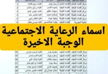 رابط الاستعلام عن اسماء المشمولين بالرعاية الاجتماعية الوجبة الأخيرة 2024 عموم المحافظات العراقية