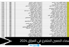 كيفية الاستعلام عن أسماء المعين المتفرغ في العراق 2024 بالرابط والخطوات