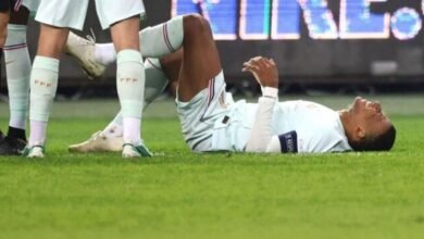 ترند العالم مبابي يغيب عن مباراة فرنسا وبلجيكا.. تفاصيل إصابة نجم ريال مدريد وموعد عودته مبابي يغيب عن مباراة فرنسا وبلجيكا.. تفاصيل إصابة نجم ريال مدريد وموعد عودته