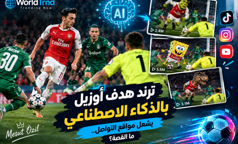ترند العالم ترند هدف أوزيل بالذكاء الاصطناعي 2026.. قصة الفيديوهات الكوميدية ترند هدف أوزيل بالذكاء الاصطناعي 2026.. قصة الفيديوهات الكوميدية